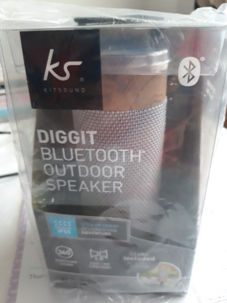 kitsound diggit bluetooth outdoor speaker